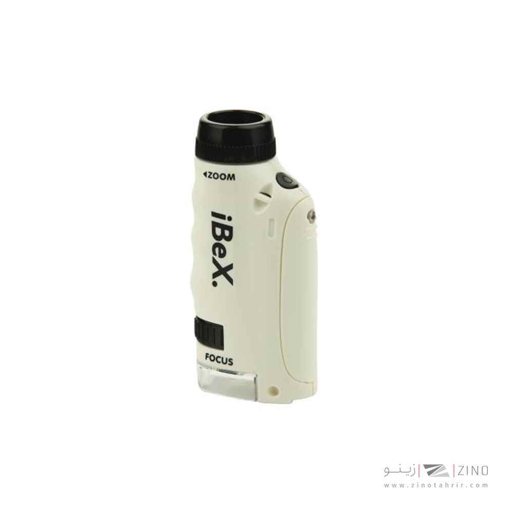 میکروسکوپ جیبی آیبکس مدل PocketEco 250X – بزرگنمایی 60X تا 250X، سبک و قابل حمل با نور LED قابل تنظیم
